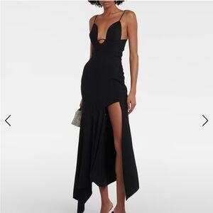 MUGLER
Paneled midi dress